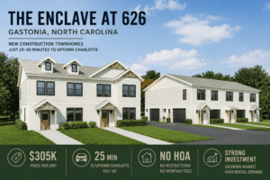 New Townhomes in Gastonia Near Charlotte
